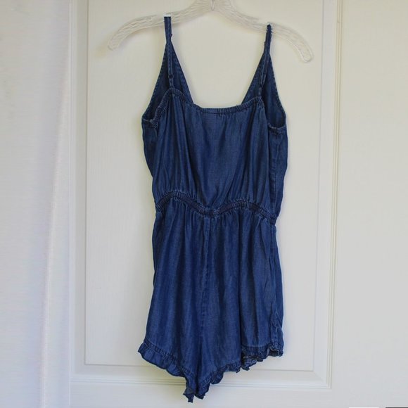 Massimo blue denim look romper - Picture 2 of 8